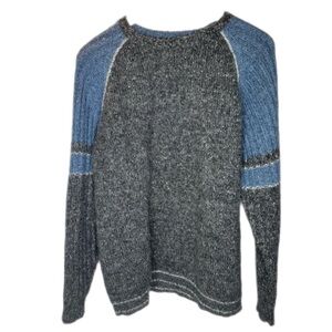 90s Men’s X industrial Exchange Wool Blend Colorblock Sweater Large